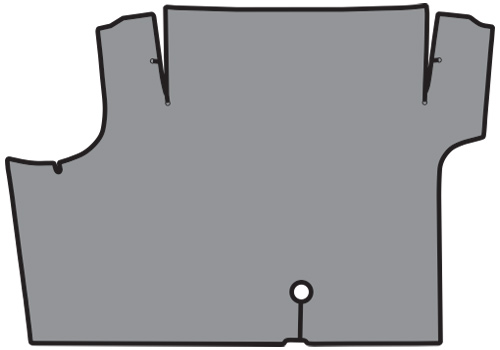 1969-1970 Mercury Cougar Trunk Mat - TM Vinyl | Fits: Convertible