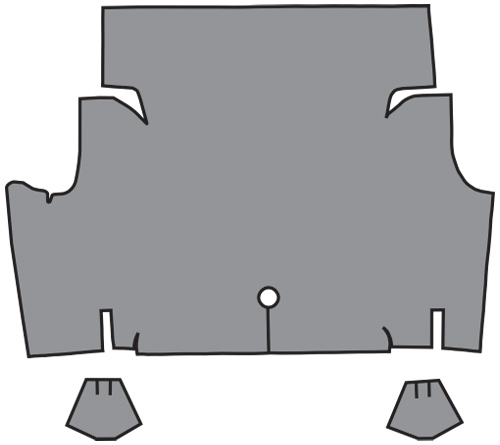 1964-1968 Ford Mustang Trunk Mat - TM Vinyl | Fits: Coupe, Convertible