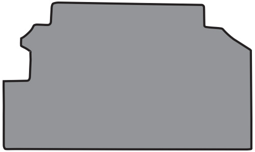 1968 Pontiac GTO Trunk Mat - TM Vinyl | Fits: with Spare Tire Saver