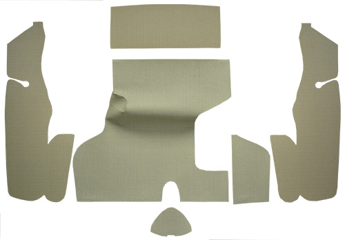 1955-1956 Mercury Montclair Trunk Mat - Burtex | Fits: Hardtop, Sedan, with Boards