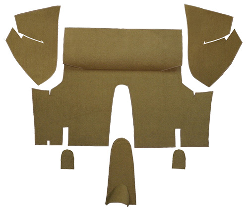 1971-1973 Ford Mustang Trunk Mat - Nylon | Fits: Coupe, Trunk Kit Floor Only