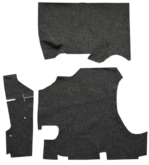 1958 Pontiac Catalina Trunk Mat - TM Felt | Fits: Convertible