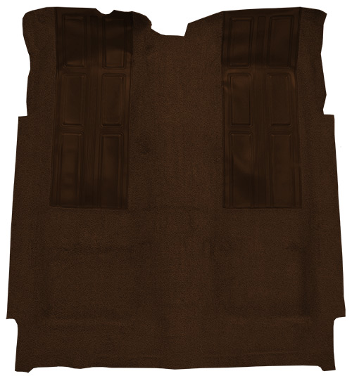 1972-1973 Ford Torino Carpet Replacement - Loop - Complete | Fits: 2DR, Auto, GT with 2 Dark Brown Inserts