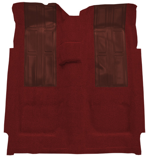 1972 Ford Torino Carpet Replacement - Loop - Complete | Fits: 2DR, 4spd, GT with 2 Maroon Inserts