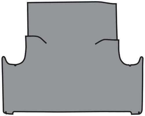 1960 Ford Falcon Trunk Mat - Burtex | Fits: 2DR, 4DR, Sedan