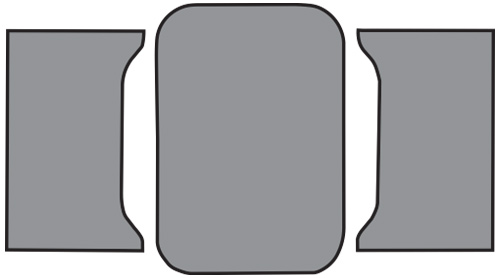 1961 Chevy Impala Trunk Mat - TM Felt | Fits: 2DR, Hardtop, Coupe