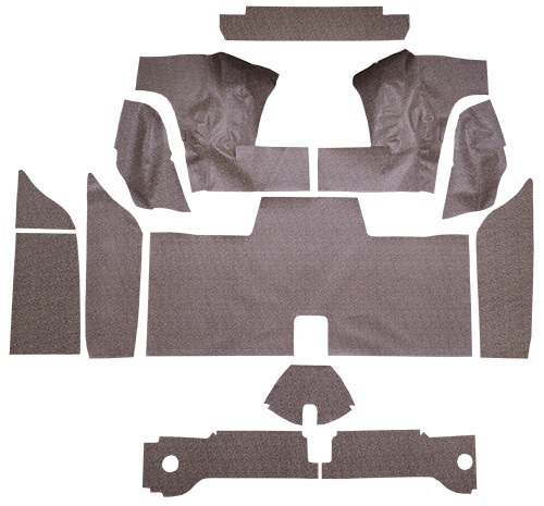 1961-1963 Ford Thunderbird Trunk Mat - Burtex | Fits: Hardtop, with Boards