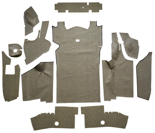 1966 Ford Thunderbird Trunk Mat - Burtex | Fits: Hardtop, with Boards