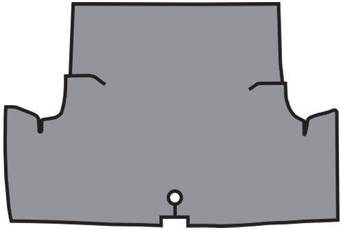 1971-1973 Ford Mustang Trunk Mat - Burtex | Fits: Coupe, Convertible