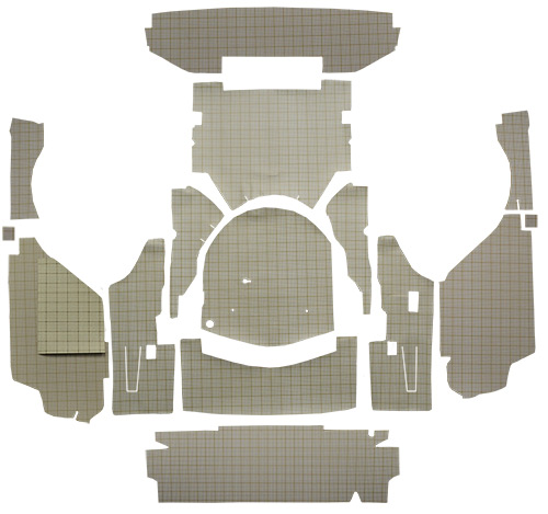 1959 Ford Galaxie Trunk Mat - Burtex | Fits: 2DR, Retractable Hardtop, with Boards