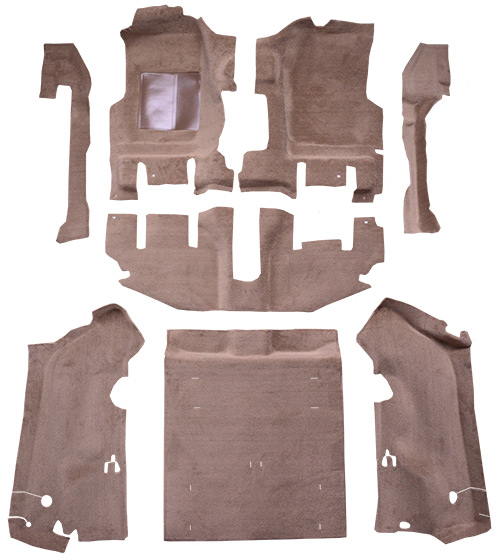 1997-2002 Jeep Wrangler Carpet Replacement - TJ - Cutpile - Complete | Fits: Long Console, with Rocker Panels, Complete