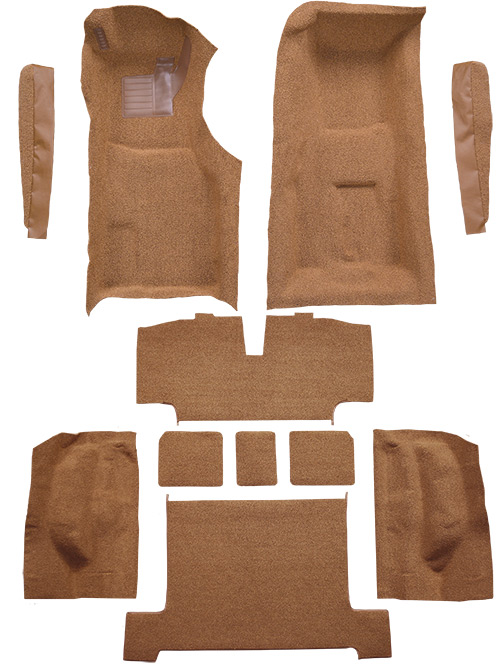 1970 Corvette C3 Carpet Replacement - Cutpile - Complete | Fits: 4spd, Complete with Pad