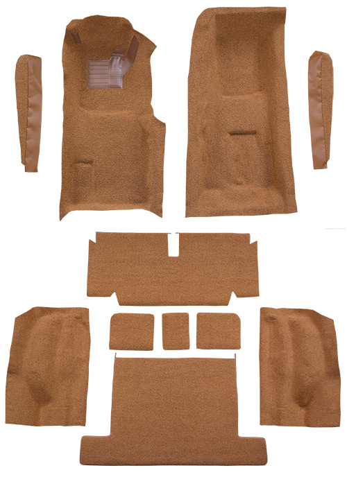 1971-1975 Corvette C3 Carpet Replacement - Cutpile - Complete | Fits: Coupe, 4spd, Complete with Pad