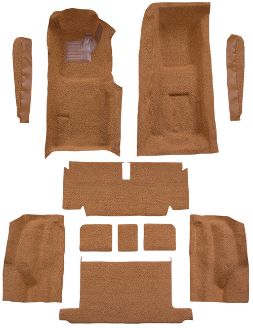 1971-1972 Corvette C3 Carpet Replacement - Cutpile - Complete | Fits: Roadster, 4spd, Complete with Pad