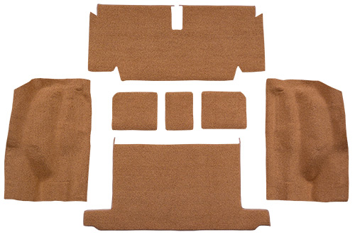 1971-1972 Corvette C3 Carpet Replacement - Cutpile - Rear Area | Fits: Roadster, Rear with Pad