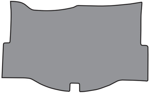 1958-1960 Corvette C1 Trunk Mat - Tuxedo