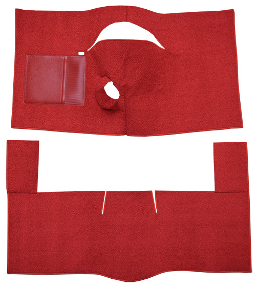 1963-1965 Ford Fairlane Carpet Replacement - Loop - Complete | Fits: 2DR, Hardtop, 4spd, Bench Seat