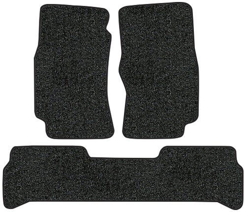 1981-1987 Toyota Land Cruiser Floor Mats - 3pc - Nylon | Fits: 2pc Frts & 1pc Rr