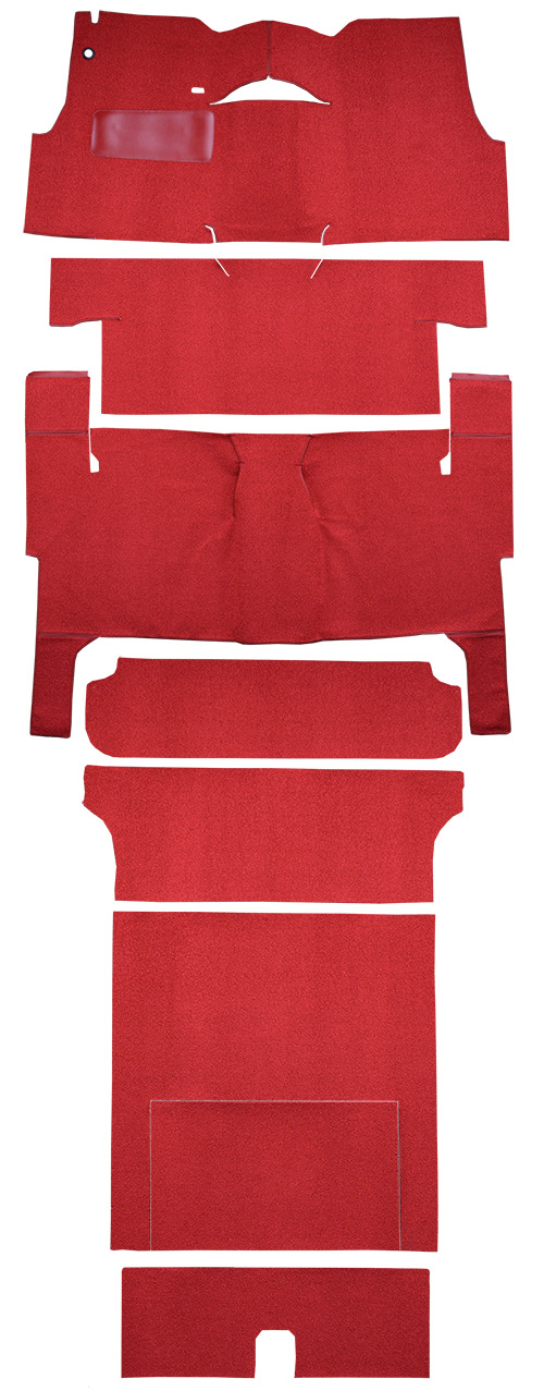 1955 Chevrolet One-Fifty Series Carpet Replacement - Loop - Complete | Fits: 2DR, Wagon, Bench Seat