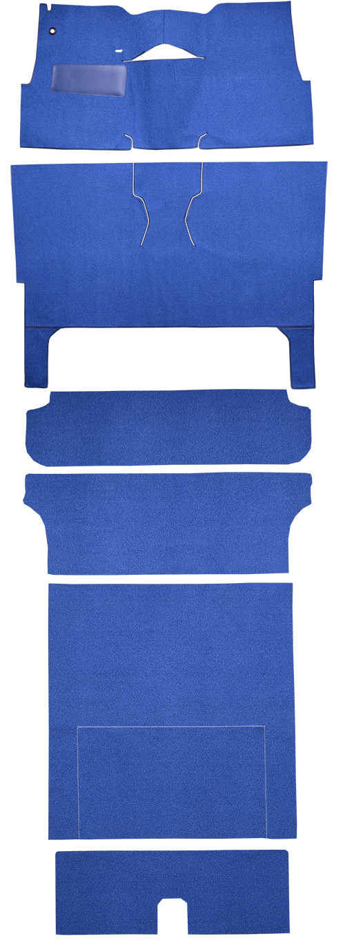 1957 Chevrolet Two-Ten Series Carpet Replacement - Loop - Complete | Fits: 2DR, Wagon, Bucket Seat