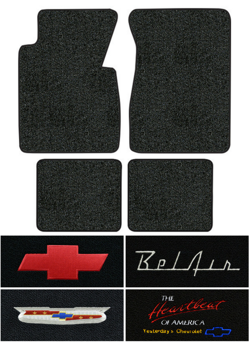 1955-1956 Chevy Bel Air Floor Mats - 4pc - Daytona