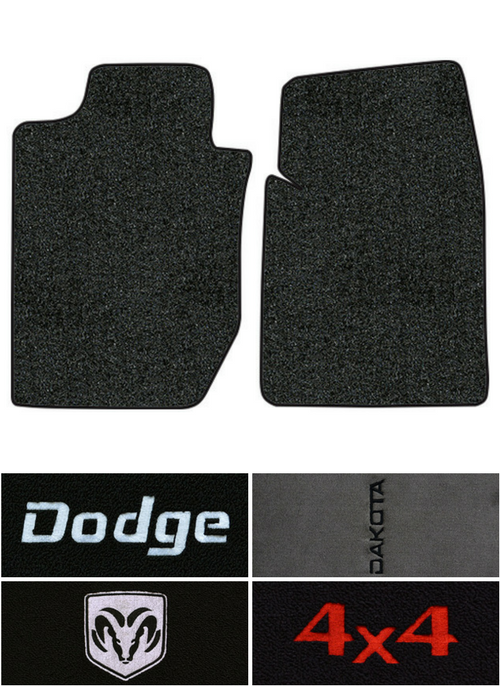 1987-1996 Dodge Dakota Floor Mats - 2pc Front - Cutpile
