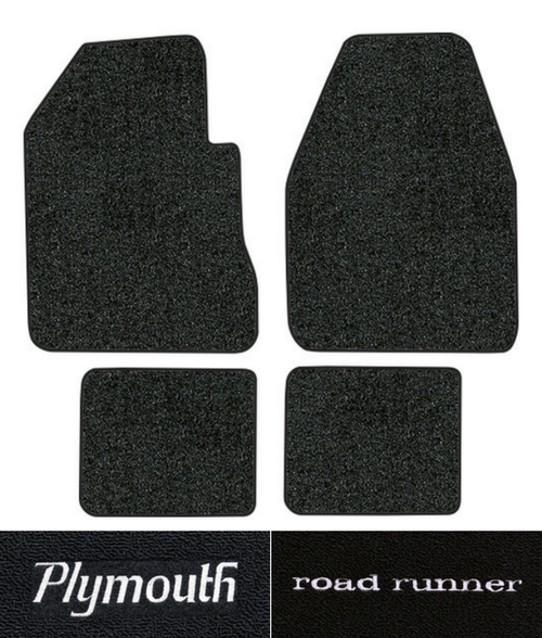 1968-1973 Plymouth Roadrunner Floor Mats - 4pc - Loop | Fits: 4spd