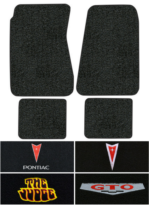 1968-1972 Pontiac GTO Floor Mats - 4pc - Loop | Fits: 4spd