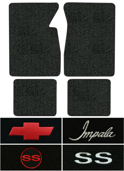 1959 1962 Chevy Impala Floor Mats 4pc Tuxedo Ebay