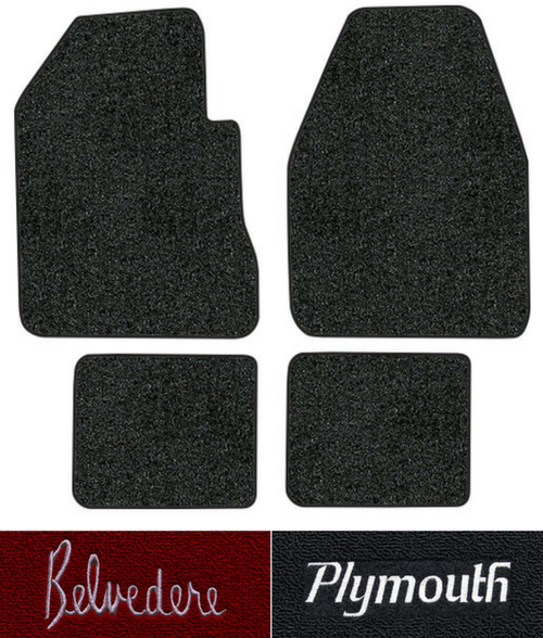 19621964 Plymouth Belvedere Floor Mats 4pc Tuxedo Fits 4spd eBay