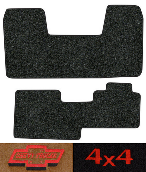 2001-2002 Chevy C3500 Floor Mats - 2pc - Cutpile | Fits: Crew Cab, Old Body Style