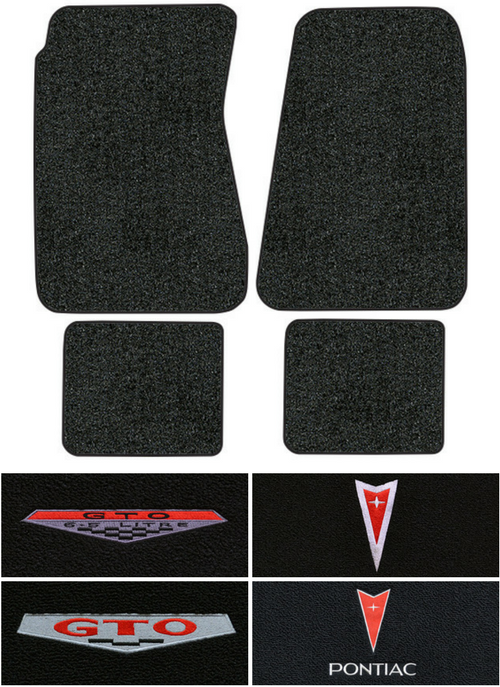 1966-1967 Pontiac GTO Floor Mats - 4pc - Loop | Fits: 4spd