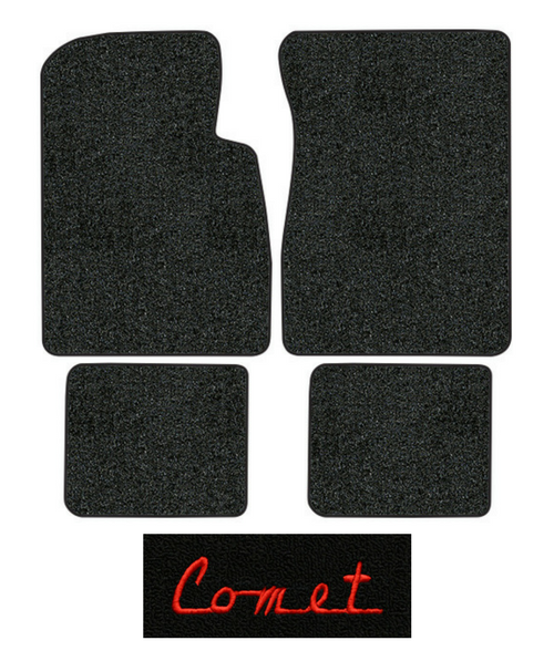 1960-1962 Mercury Comet Floor Mats - 4pc - Loop