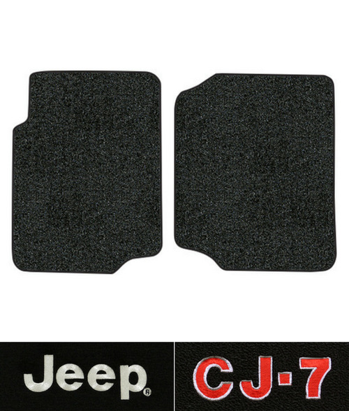 1976-1986 Jeep CJ7 Floor Mats - 2pc Front - Cutpile