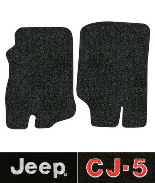 1976-1983 Jeep CJ5 Floor Mats - 2pc Front - Cutpile