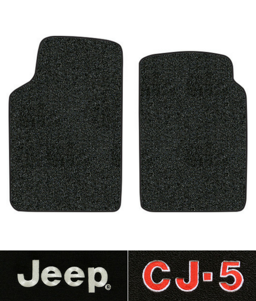 1959-1973 Jeep CJ5 Floor Mats - 2pc Front - Loop