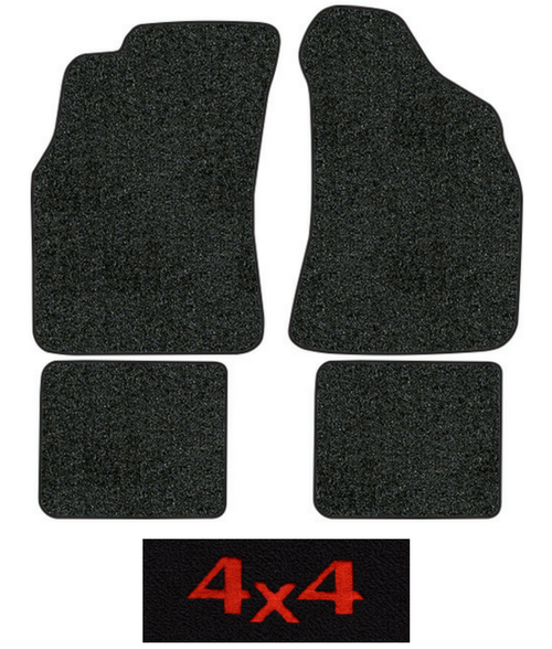 1984-1988 Toyota Pickup Floor Mats - 4pc - Cutpile | Fits: Extended Cab