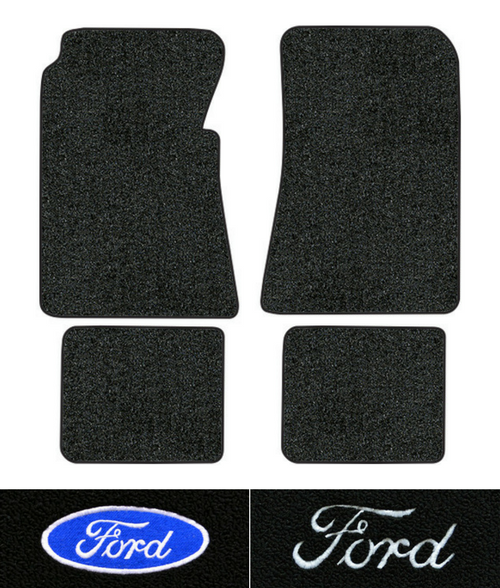 1955-1956 Ford Country Squire Floor Mats - 4pc - Loop