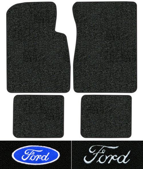 1968-1971 Ford Thunderbird Floor Mats - 4pc - Loop