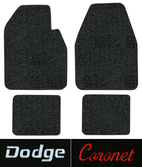 1965 Dodge Coronet Floor Mats - 4pc - Loop | Fits: Auto