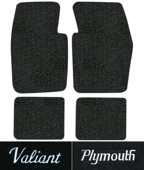 1963-1973 Plymouth Valiant Floor Mats - 4pc - Loop