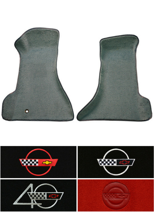 19841996 Corvette C4 Floor Mats 2pc Front Cutpile Fits Premium