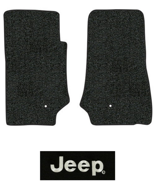 20072010 Jeep Wrangler Floor Mats JK 2pc Front Cutpile Fits 2DR eBay