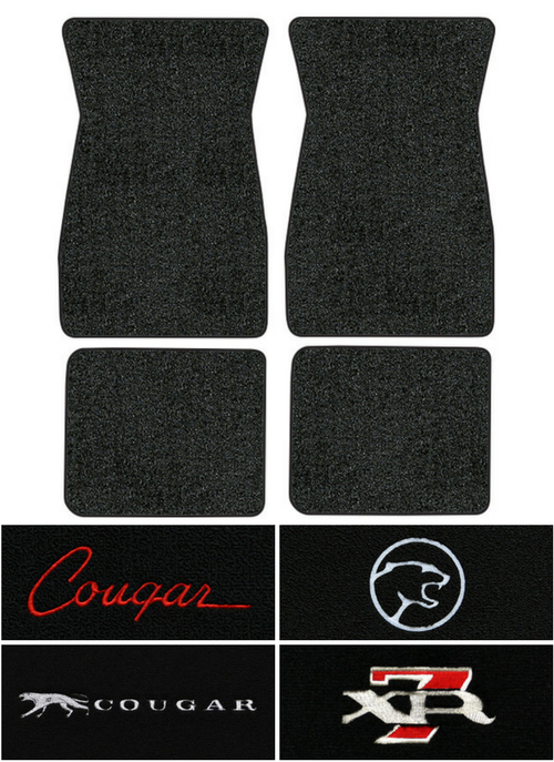 1969 Mercury Cougar Floor Mats - 4pc - Nylon
