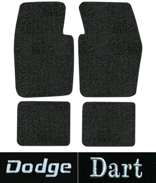 1974-1976 Dodge Dart Floor Mats - 4pc - Cutpile