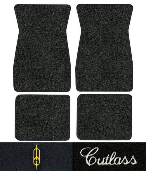 1974-1977 Oldsmobile Cutlass Floor Mats - 4pc - Cutpile