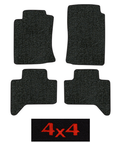 2010-2015 Toyota Tacoma Floor Mats - 4pc - Cutpile | Fits: Double Cab