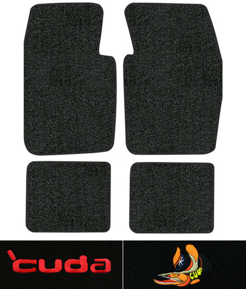 1974 Plymouth Cuda Floor Mats - 4pc - Cutpile