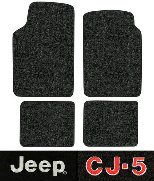 1974-1975 Jeep CJ5 Floor Mats - 4pc - Cutpile