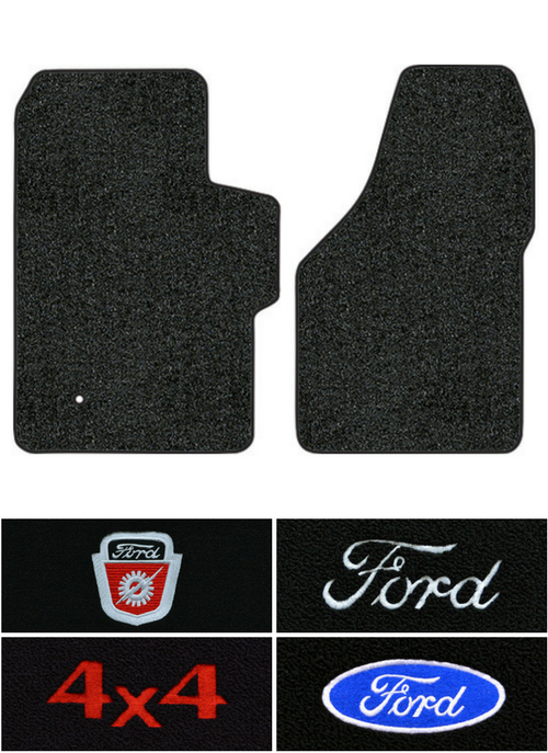 1999-2007 Ford F-350 Super Duty Floor Mats - 2pc Front - Cutpile | Fits: Crew Cab